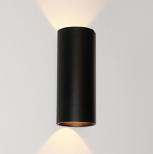 Artdelight Wandlamp Brody 2 lichts H 18 cm zwart