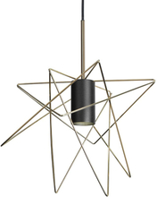 Nowodvorski Hanglamp Gstar Ø 30 cm zwart goud