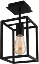 Nowodvorski Plafondlamp Crate H 30,5 cm B 15 cm zwart