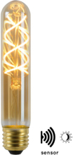 Lucide T32 TWILIGHT SENSOR - Filament lamp - Ø 3 cm - LED - E27 - 1x4W 2200K - Amber
