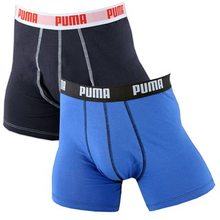 Puma - Basic Boxershorts 2 Pak - Blauw