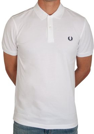 Fred Perry - Plain Polo Shirt - Wit