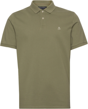 Polos Short Sleeve Polos Short-sleeved Kakigrønn Marc O'Polo*Betinget Tilbud