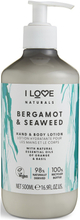 I Love Naturals Hand & Body Lotion Bergamot & Seaweed Beauty Women Skin Care Body Hand Care Hand Cream Nude I LOVE