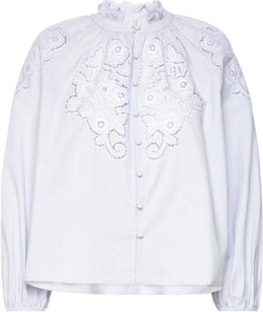 Margaux Shirt Langermet Skjorte Hvit By Malina*Betinget Tilbud