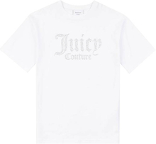 Juicy Couture Diamante t-skjorte, Bright White