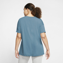 Nike Plus Size - Yoga Women's Short-Sleeve Top - Blue