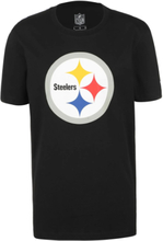 Fanatics Pittsburgh Steelers Mid Essentials Crest Herren Baumwoll-Shirt 1108M-BLK-PST-EG1 Schwarz