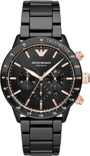 Emporio Armani AR70002 Horloge Mario Chrono keramiek zwart 43 mm