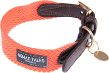 Nomad Tales Bloom Halsband, coral - Grösse XS: 28 - 34 cm Halsumfang, B 25 mm