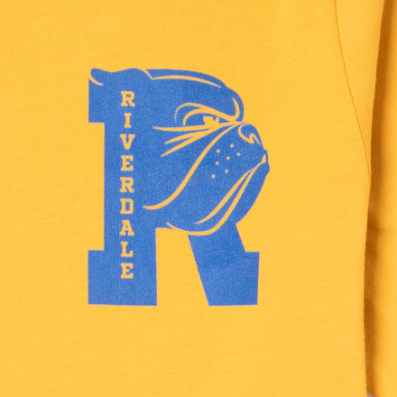 Riverdale Bulldog Pocket Print Unisex T-Shirt - Gelb - XL