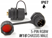 M16 5 Pin IP67 Waterdichte Male Chassis Connector