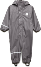 Rainwear Suit -Solid Pu Outerwear Coveralls Rainwear Coveralls Grå CeLaVi*Betinget Tilbud