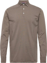 Fiere Due Ls Polo M Polos Long-sleeved Brun SNOOT*Betinget Tilbud