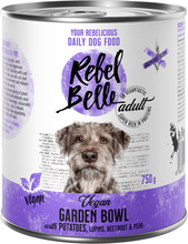 5 + 1 gratis! Rebel Belle Hundefutter 6 x 375 g / 750 g - Vegan: Adult Vegan Garden Bowl 6 x 750 g