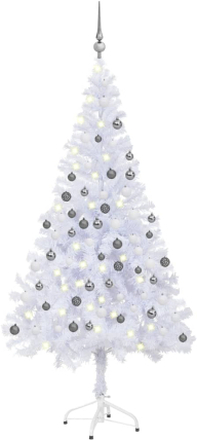 vidaXL Albero Natale Artificiale con Set Palline e LED 180 cm 620 Rami