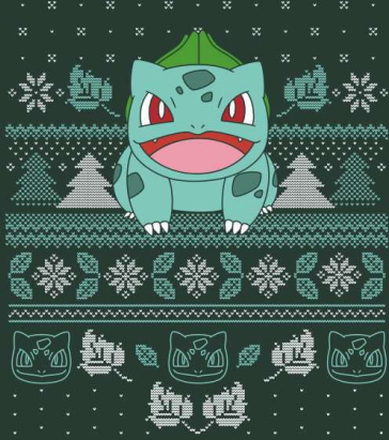 Pokémon Deck The Halls Unisex Christmas Jumper - Green - M - Green