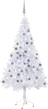 vidaXL Albero Natale Artificiale con Set Palline e LED 120 cm 230 Rami