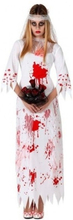 Bloederige bruid horror verkleed kostuum voor dames