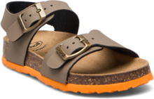 Sl Shark Pu Leather Taupe Shoes Summer Shoes Sandals Beige Scholl*Betinget Tilbud