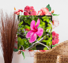 Muursticker fotolijst bloemen personaliseerbaar
