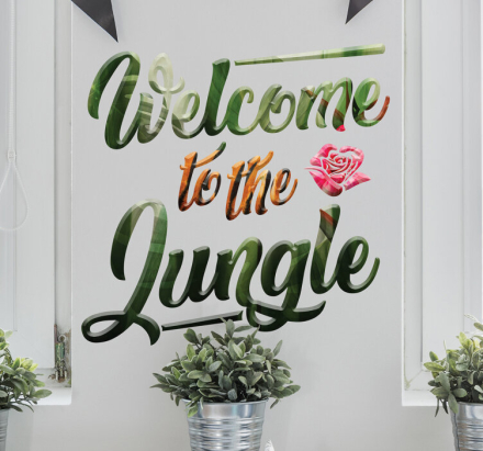 Welcome to the jungle sticker