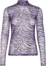 Mela Metina Top Tops T-shirts & Tops Long-sleeved Purple Bzr