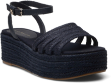 Essential Basic Flatform Sandal Shoes Summer Shoes Platform Sandals Marineblå Tommy Hilfiger*Betinget Tilbud