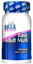 Basic Adult Multivitamin Haya Labs 100tabl
