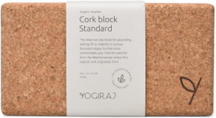 Cork Block, Standard - Yogiraj Accessories Sports Equipment Yoga Equipment Yoga Blocks And Straps Beige Yogiraj*Betinget Tilbud