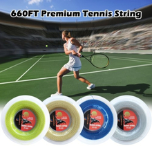 200 mt / 660 ft nylon tennis string leistungsstarke elastische tennisschläger ersatz string weiche tennis trainng string