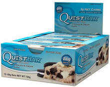 Quest Protein Bars 12repen Cookies & Cream