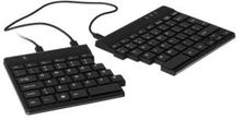 R-Go Split Break Ergonomic Keyboard, QWERTY (Nordic), Wired Black