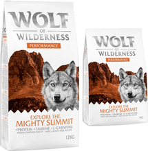 12 kg + 1 kg gratis! Wolf of Wilderness Trockenfutter 13 kg - Explore The Mighty Summit - Huhn (Performance)