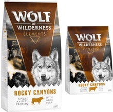 12 kg + 1 kg gratis! Wolf of Wilderness Trockenfutter 13 kg - Rocky Canyons - Rind (Monoprotein)
