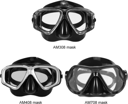 Lixada Adults Freediving Mask Anti-fog Diving Snorkeling Scuba Swimming Mask Tempered Glass Lens Goggles for Men Women