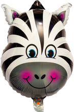 Zebra Folieballong 44x56 cm