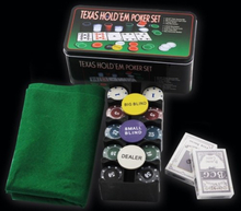 Professionelles Poker-Set Casino-Spiel 200 Poker Chips Spielmatte Button-Karte Texas Hold'em Poker Set