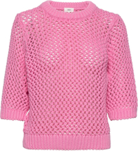 Objronaska Knit S/S Top 120 Tops Knitwear Jumpers Pink Object