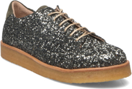 Shoes - Flat - With Lace Lave Sneakers Grønn ANGULUS*Betinget Tilbud