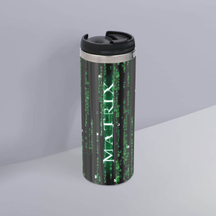 The Matrix Stainless Steel Thermo Travel Mug - Metallic Finish