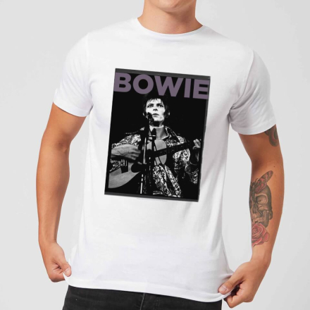 David Bowie Rock 2 Men's T-Shirt - White - XL