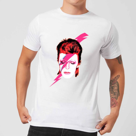 David Bowie Aladdin Sane Men's T-Shirt - White - XL