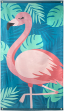 Stort Posterflagg 150x90 cm - Flamingo Gold