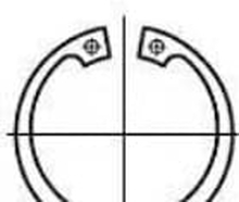 TOOLCRAFT 107809 Cirkelringar Inre diameter: 13,2 mm Yttre diameter: 23,5 mm DIN 472 Fjäderstål 200 st