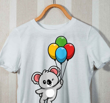 Kinder t-shirt Grijze koala met ballon