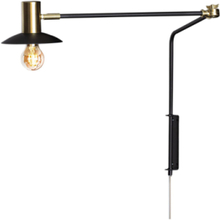 Quinn Wall Lamp Home Lighting Lamps Wall Lamps Svart By Rydéns*Betinget Tilbud