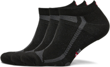 Long Distance Running Low-Cut Socks 3-Pack Sport Socks Footies-ankle Socks Black Danish Endurance
