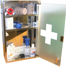 Medicinskåp Vitri med låsbar glasdörr