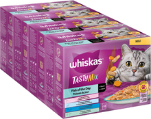Sparpaket Multipack WHISKAS TASTY MIX Portionsbeutel 96 x 85 g - Fish of the Day in Sauce